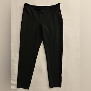 Vintage Black Label Ralph Lauren Cropped Knit Charcoal Gray Pants Size Mediun